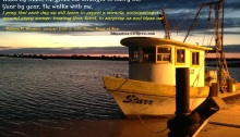 boat at sunset, small boat, Starr boat, Matagorda Bay, Sargent Texas